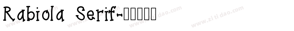 Rabiola Serif字体转换